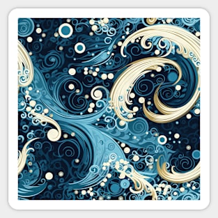 Abstract Swirls and Waves Effect illustration Sticker